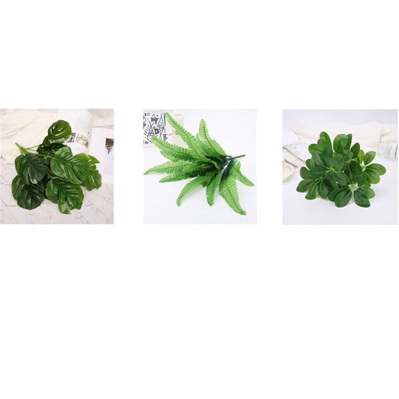 Artificial Plants Green Apple Eyebrow Leaves Flower Arrangement Accessories Simulation Plant Leaf Garden Hotel Decoration Floral - Image 10