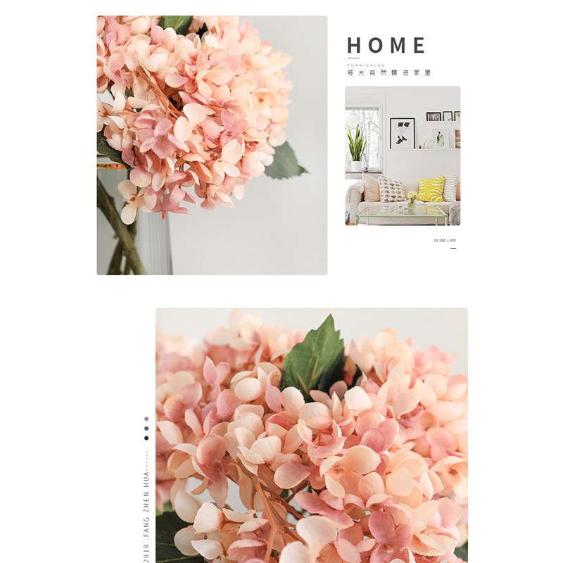 ARTIFICIAL FLOWERS FAUX SILK HYDRANGEA FAKE FLORAL PLANT WEDDING PARTY DECOR - Image 11
