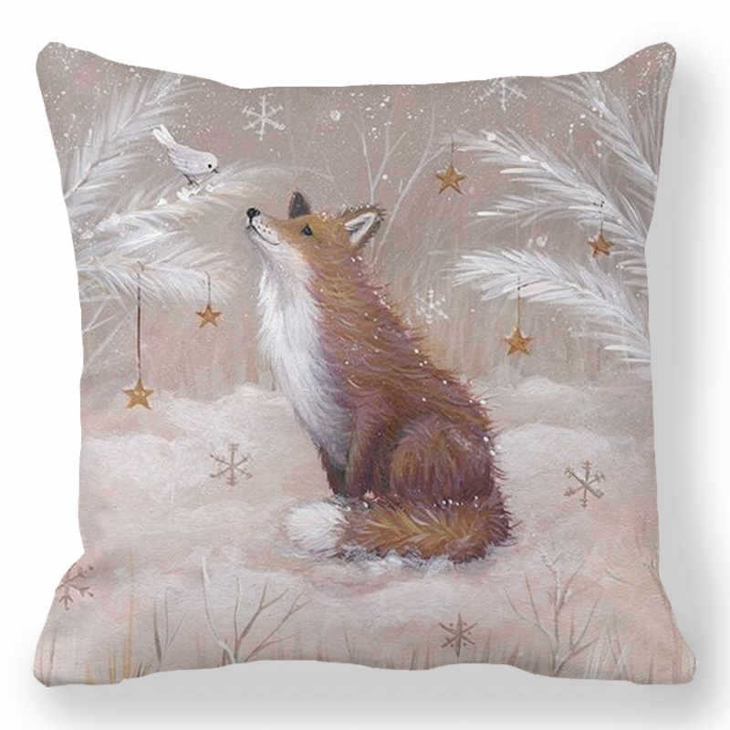 45x45cm Rabbit Elk Christmas Pillowcase Merry Christmas Decor for Home Cristmas Xmas Gift Navidad Noel 2024 Happy New Year 2025 - Image 11