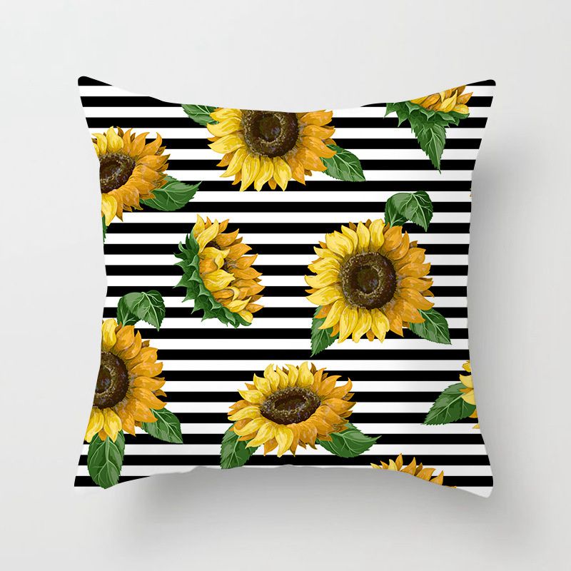 Spring and Summer New Sunflower SUNFLOWER Pillow Cover Home Sofa Cushion without Core Flower Cushion Cover - Image 11