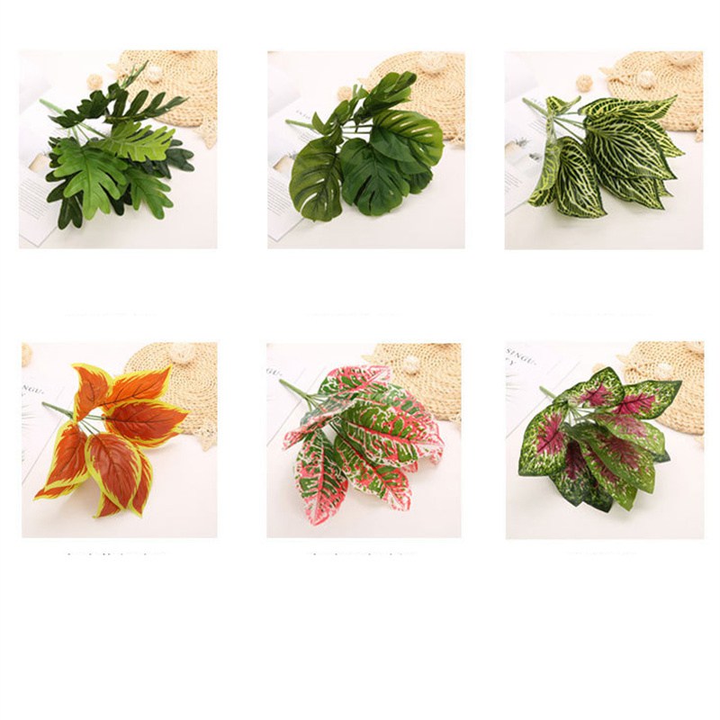 Artificial Plants Green Apple Eyebrow Leaves Flower Arrangement Accessories Simulation Plant Leaf Garden Hotel Decoration Floral - Image 11