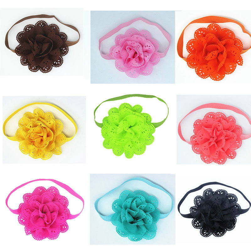 Flower Baby Girls Headband Soft Elastic Band Headbands Hair Accessories + Lot - Image 31