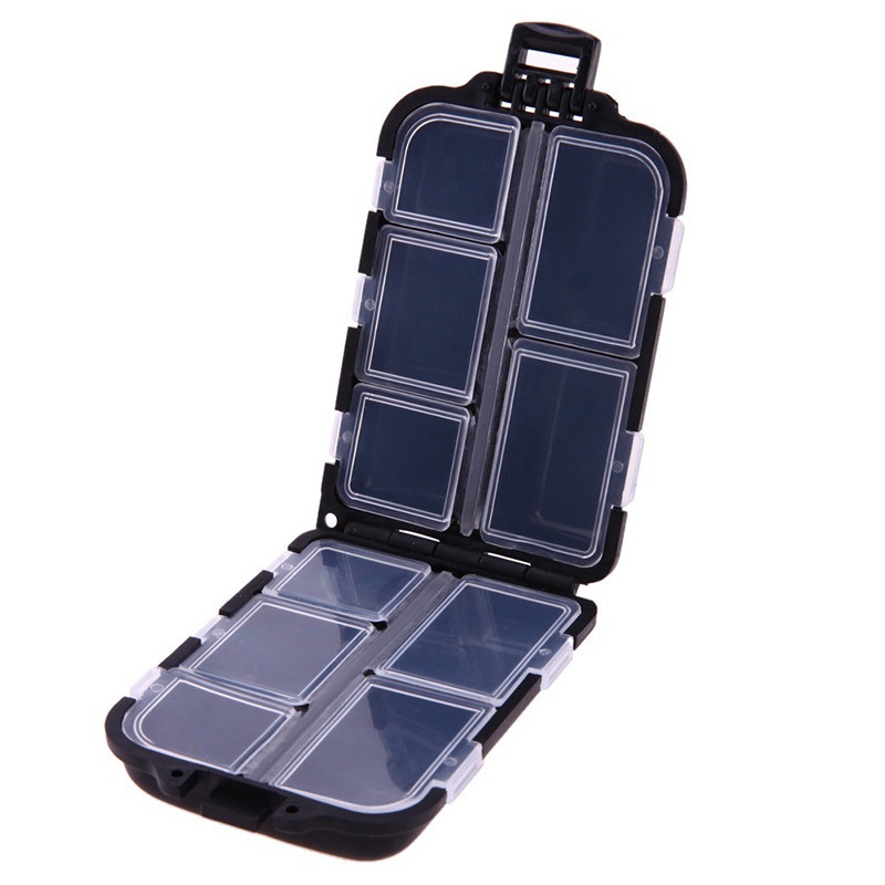 10 Compartment Mini Storage Case Flying Fishing Tackle Box Fishing Spoon Hook Bait Storage Box Fishing Accessories - Image 3