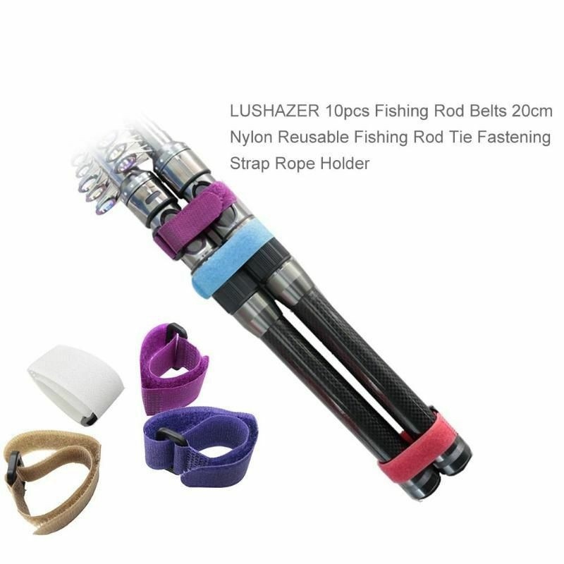 Fishing Rod Tie Strap Belt Tackle Reusable Wrap Band Pole Anti-slip Holder - Image 3
