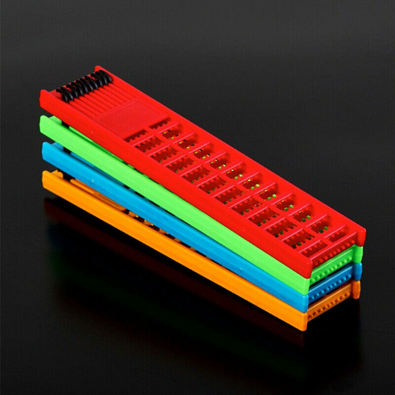 1PC Fishing Rig Board Plastic Double Side Spring Hooks Storage Catch Holder - Image 4