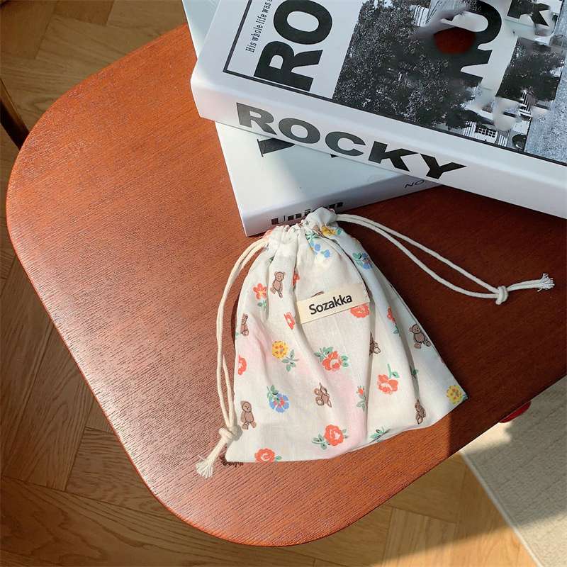 Kawaii Floral Travel Portable Coin Purse Cosmetic Lipstick Storage Bag Women Makeup Handbags Wallet Organizer Small Pouch Bags - 图片 17