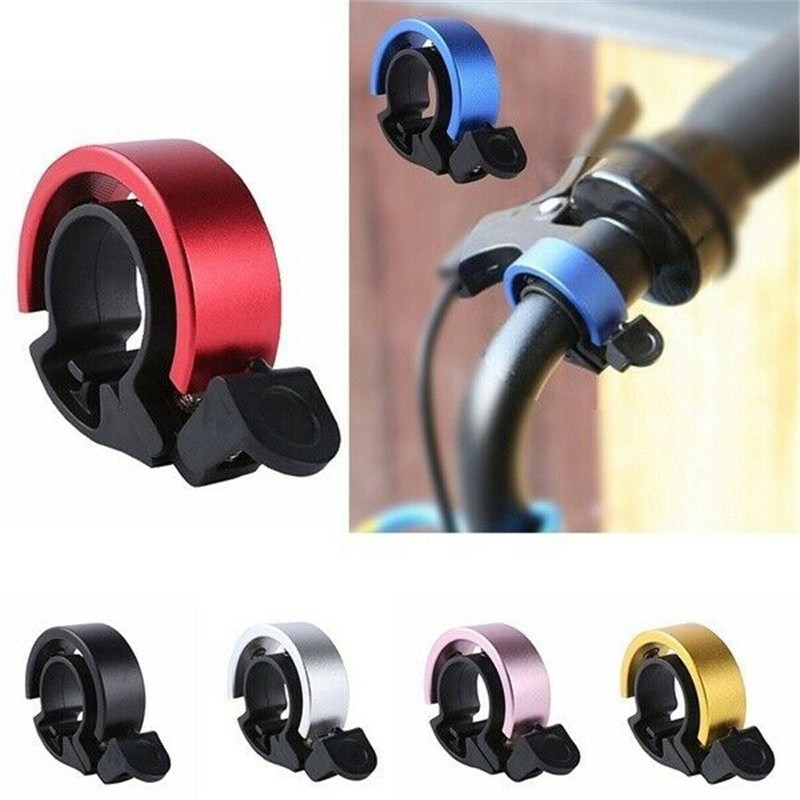 Cycling Safety Handlebar Aluminium Small Bicycle Bike Bell Alarm 90db Loud Road