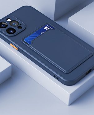 Shockproof Card Holder TPU Slot Case For iPhone 13 Pro Max 12 11 XS XR 8 7 Cover