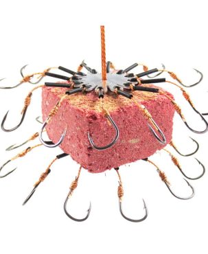 2pcs/Lot Carp Bait Fishhooks for Fishing Flap Explosion String Hook Prevent Winding PE Lines With Hose Carbon Steel Hooks Pesca