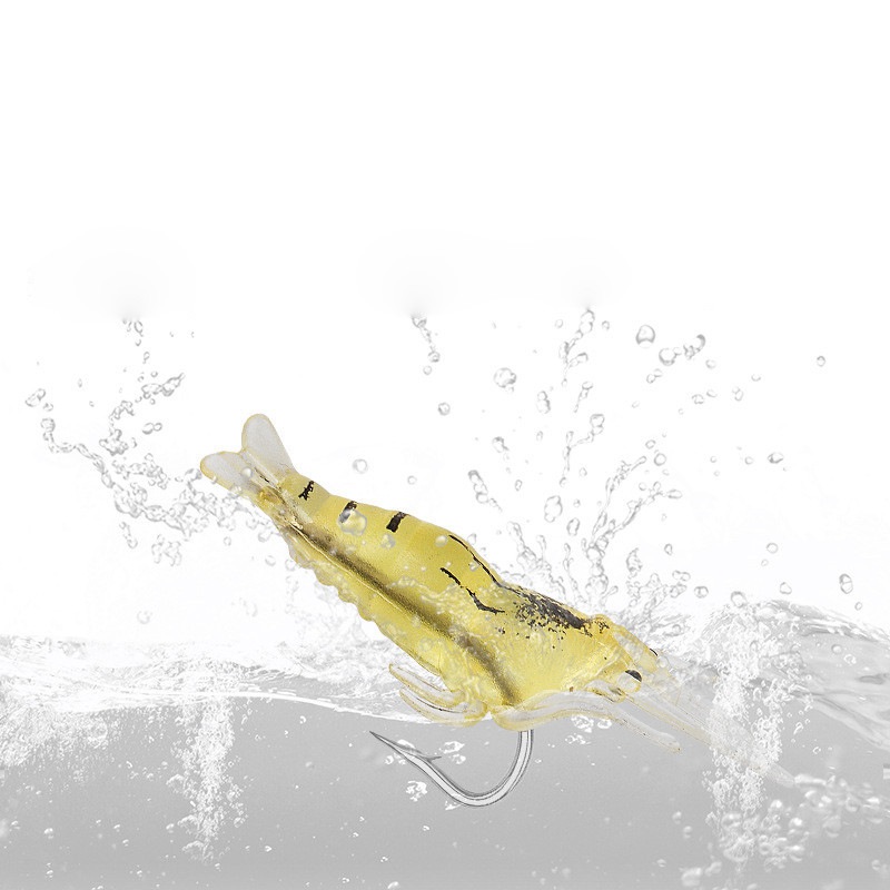 Luminous Shrimp Silicone Artificial Bait Simulation Soft Prawn With Hooks Carp Wobbler For Fishing Tackle/Lure/Accessories Sea - Image 4