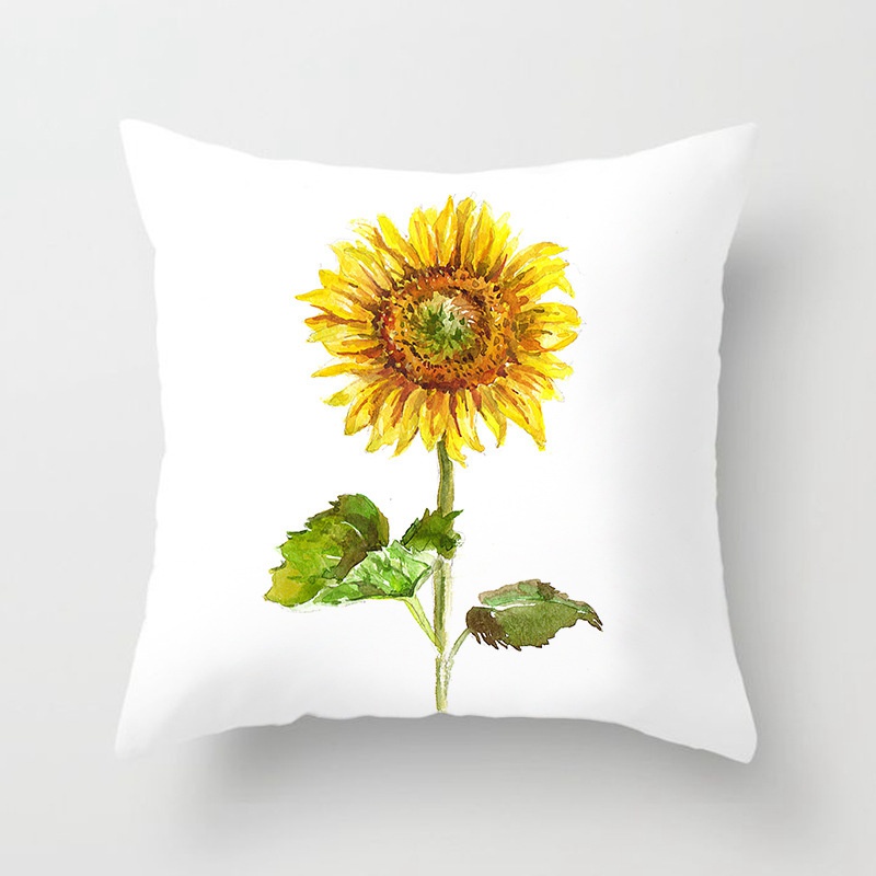 Spring and Summer New Sunflower SUNFLOWER Pillow Cover Home Sofa Cushion without Core Flower Cushion Cover - Image 12