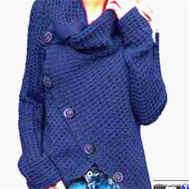 2024 Autumn Winter Sweater Ol Commuter Amazon Amazon Turtleneck Cardigan Solid Color Sweaters Women's Clothing One Piece Dropshipping - 图片 13