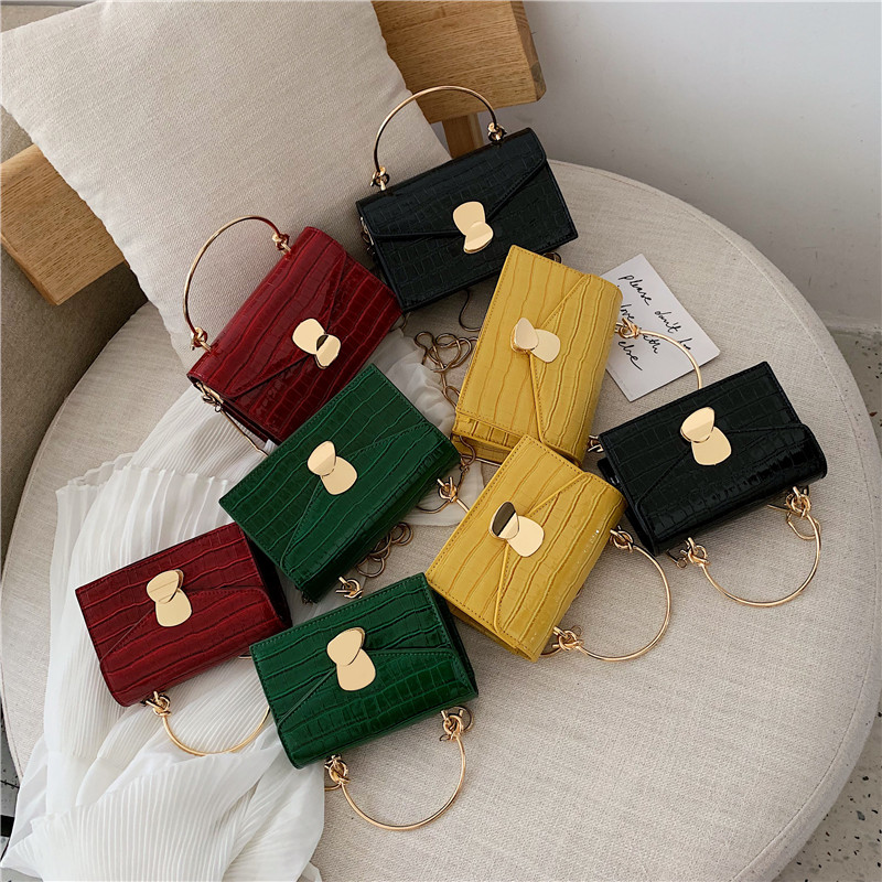 Stone pattern PU Leather Crossbody Bags For Women 2024 Mini Shoulder Messenger Bag With Metal Handle Lady Travel Totes - 图片 14