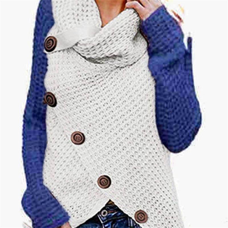 2024 Autumn Winter Sweater Ol Commuter Amazon Amazon Turtleneck Cardigan Solid Color Sweaters Women's Clothing One Piece Dropshipping - 图片 15
