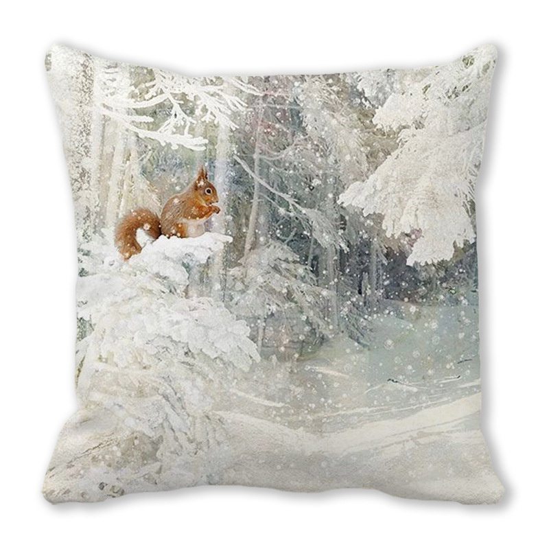 45x45cm Rabbit Elk Christmas Pillowcase Merry Christmas Decor for Home Cristmas Xmas Gift Navidad Noel 2024 Happy New Year 2025 - Image 16
