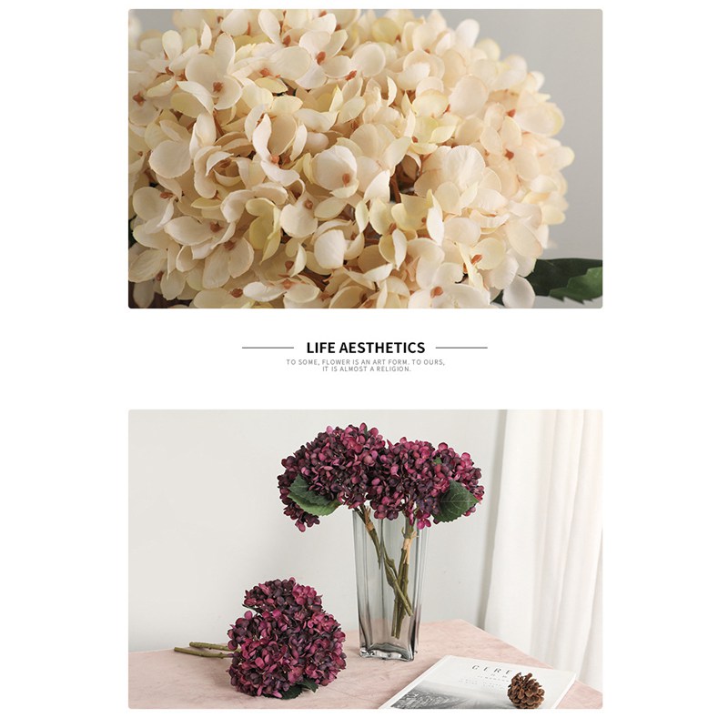 ARTIFICIAL FLOWERS FAUX SILK HYDRANGEA FAKE FLORAL PLANT WEDDING PARTY DECOR - Image 17