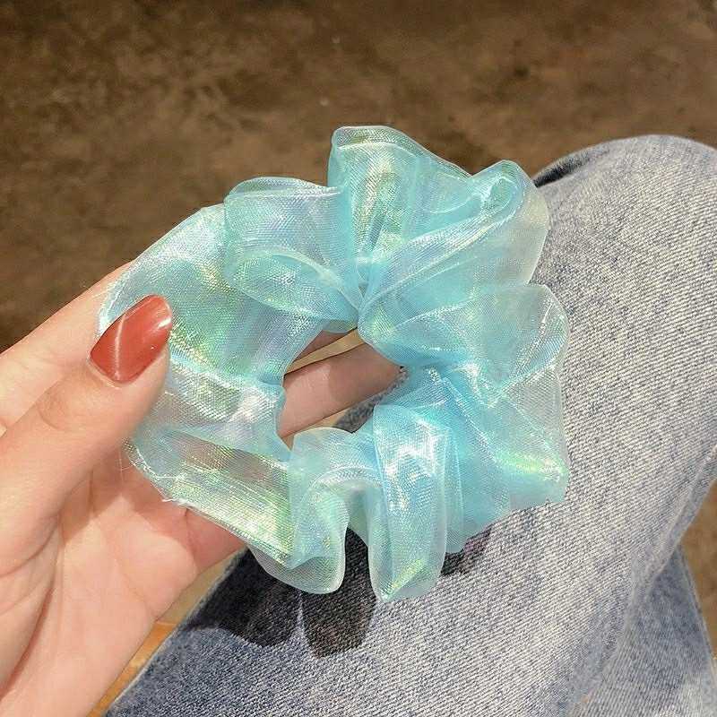 Oversized Hair Scrunchies For Women Solid Satin Silk Scrunchie Hair Rubber Bands Elastic Hair Ties Accessories Ponytail Holder - Image 17