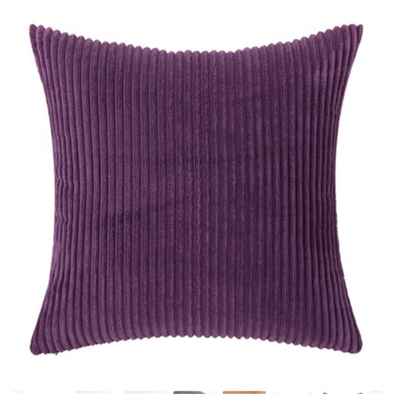 Plush Velvet Square Cushion Cover Corduroy Winter Pillow Case Sofa Home Decor - Image 20