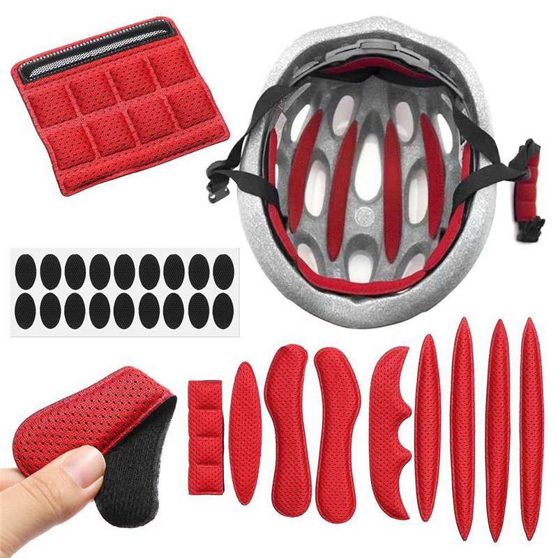 27pcs/set Helmet Padding Kits Sealed Replacement Cycling Universal Foam Pads.
