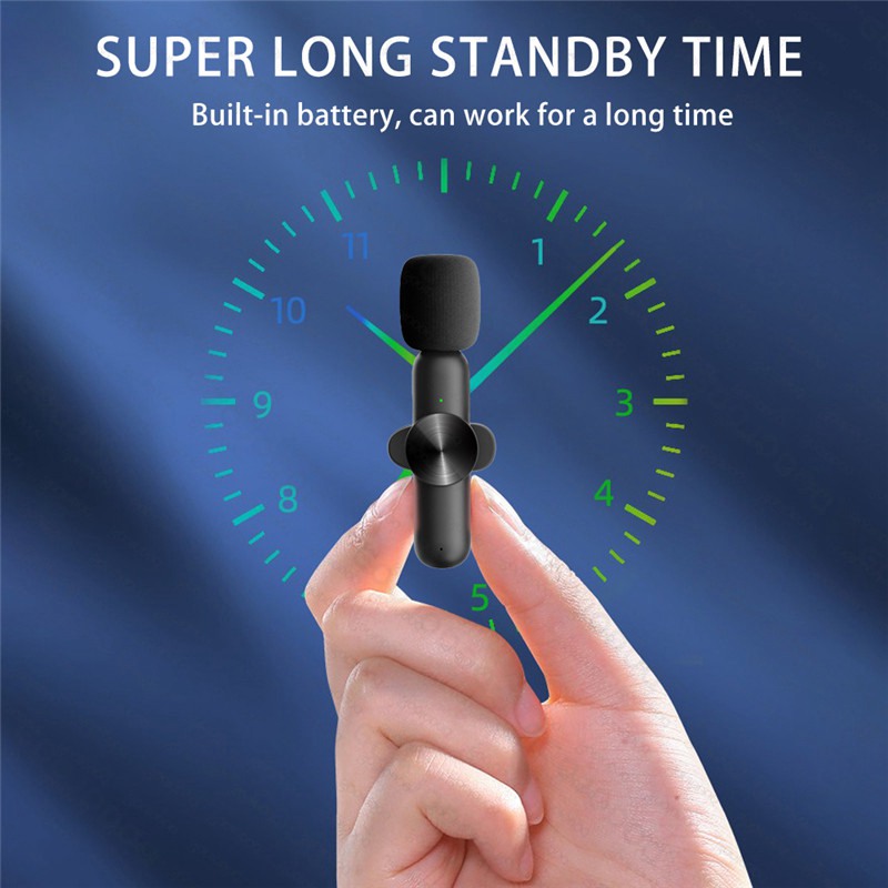 Wireless Microphone Portable Audio Video Recording Mini Mic for iPhone Android Live Broadcast Gaming Phone Microfonoe - Image 6