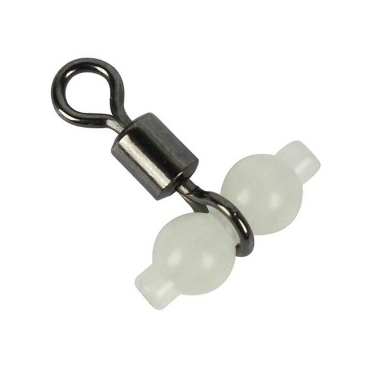 10Pcs/Lot Luminous Swivels Fishing Rolling Swivels Connector Sea Tackle Hofe - Image 3