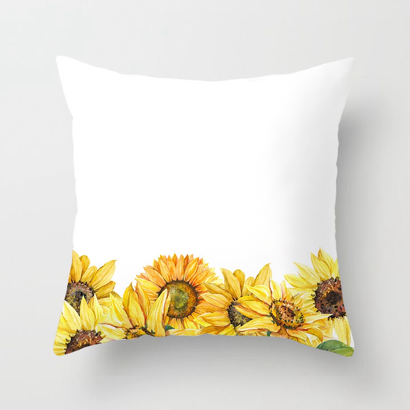 Spring and Summer New Sunflower SUNFLOWER Pillow Cover Home Sofa Cushion without Core Flower Cushion Cover - Image 18