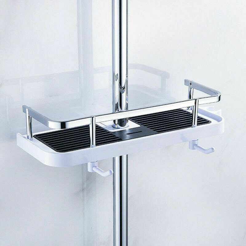 Bathroom Shelf Shower Pole Caddy Rack Storage Organiser Tray Holder Accessories. - 图片 9