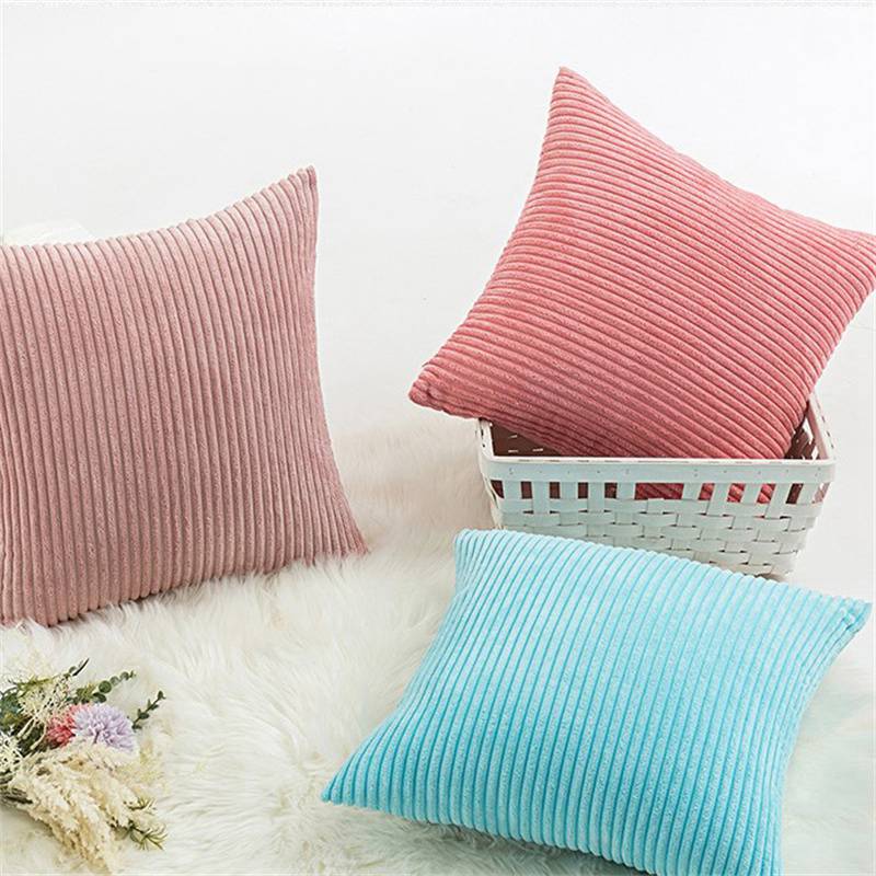 Plush Velvet Square Cushion Cover Corduroy Winter Pillow Case Sofa Home Decor - Image 4
