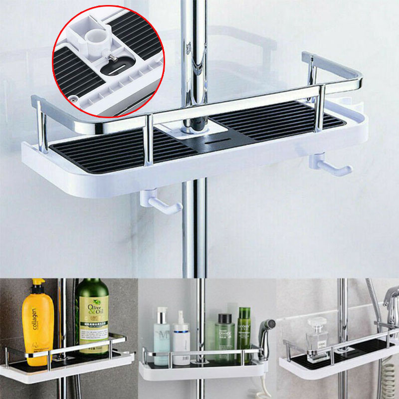 Bathroom Shelf Shower Pole Caddy Rack Storage Organiser Tray Holder Accessories. - 图片 17