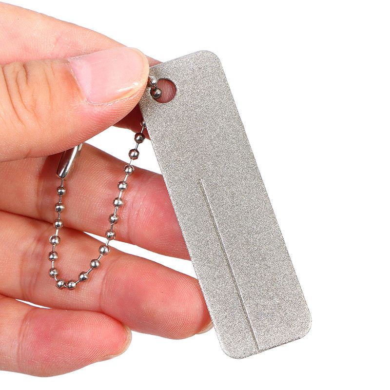 1PC Fishing Hook Sharpener Portable Diamond Knife Whetstone Fish Hook Sharpen Tool Outdoor Accessory - Image 4