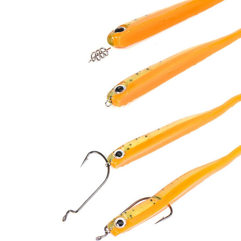 50pcs Soft Lure Baits Hook Pin Spring Fixed Lock Fishing Screw NeedlC - Image 3