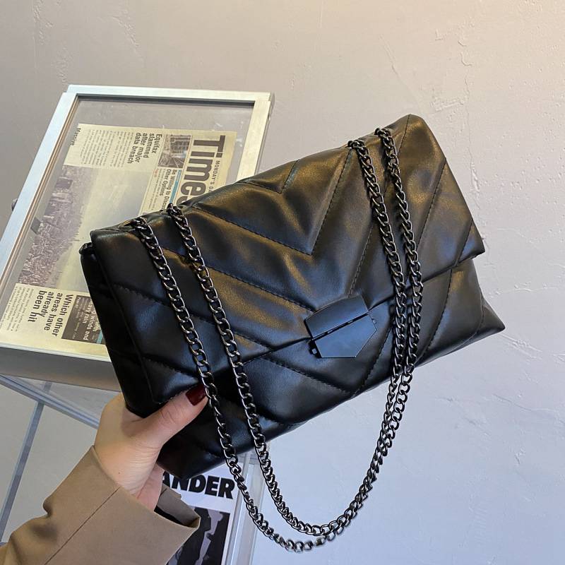 New Casual Chain Crossbody Bags For Women Fashion Simple Shoulder Bag Ladies Designer Handbags PU Leather Messenger Bags - 图片 9