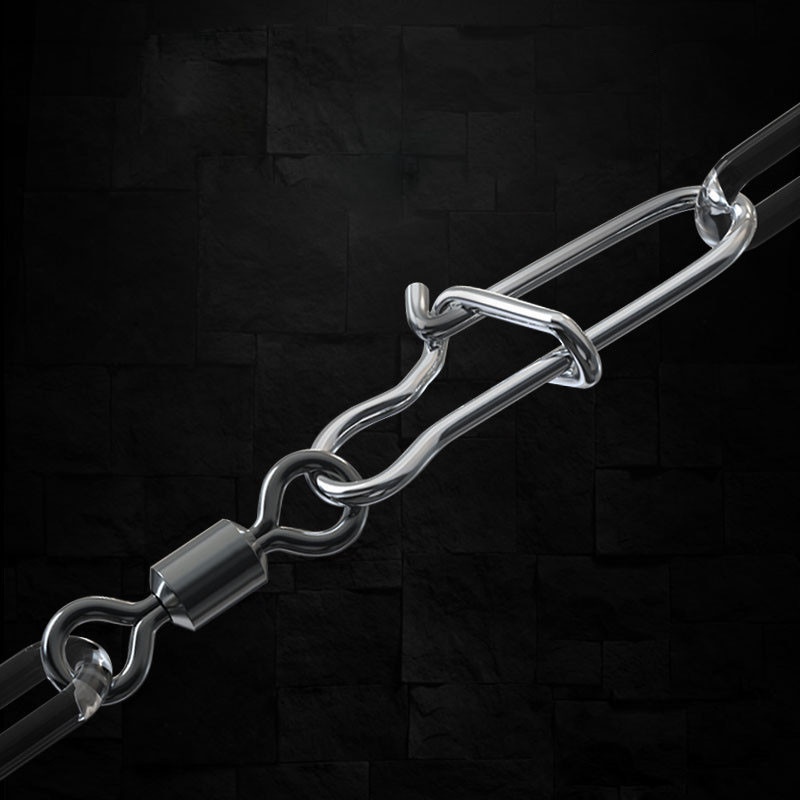 50pcs/set Ball Bearing Fishing Swivels with Stainless Steel Dou Lock Snap Lure - Image 4