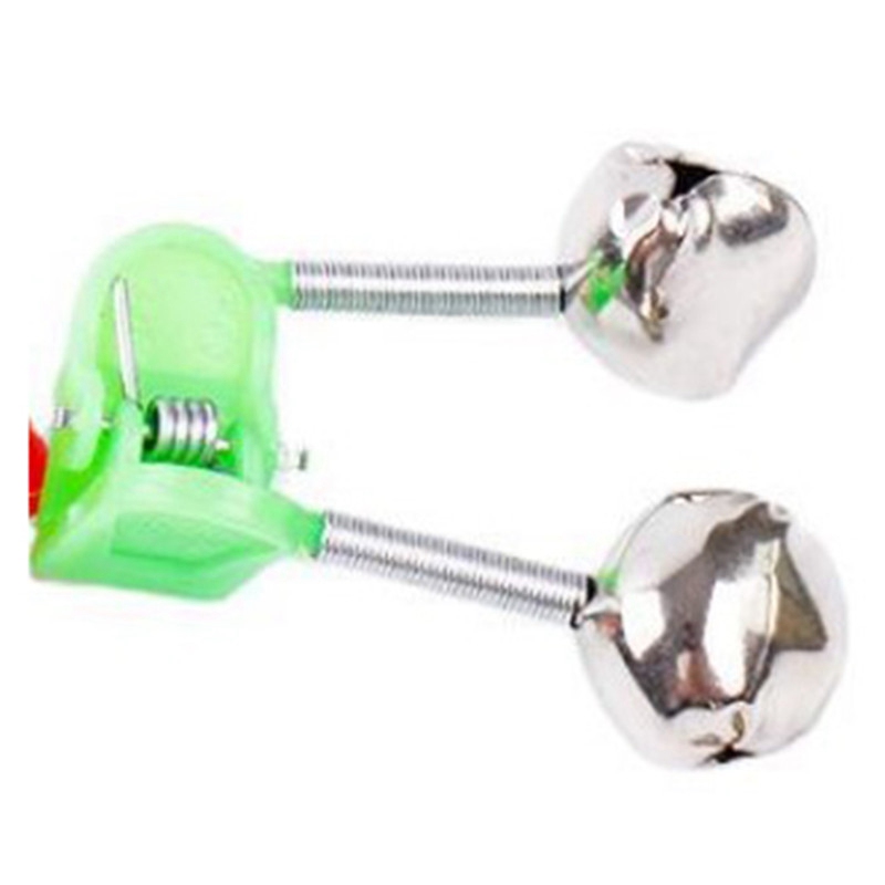 20 PCS Tackle Rod Clamp Sea Fishing Tip Bite Lure Alarm Twin Bell Ring Clip - Image 4