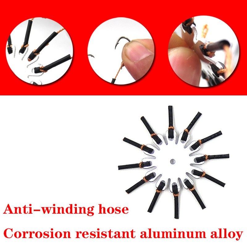 2pcs/Lot Carp Bait Fishhooks for Fishing Flap Explosion String Hook Prevent Winding PE Lines With Hose Carbon Steel Hooks Pesca - Image 4