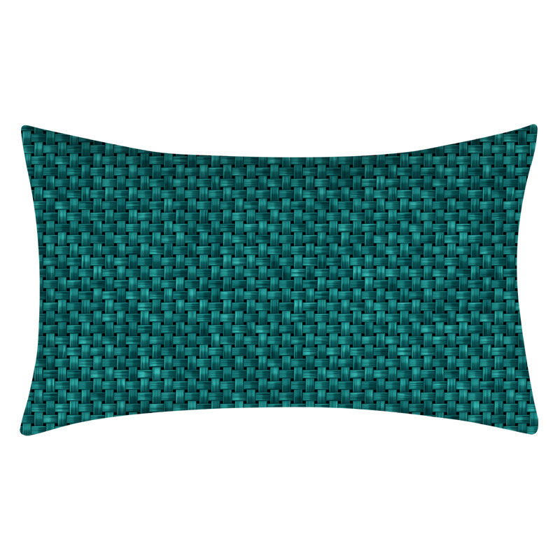 Cross-Border Popular Selling Pillow Cover Teal Blue Duck Blue Green Home Decoration Cushion Lumbar Cushion Cover - Image 12