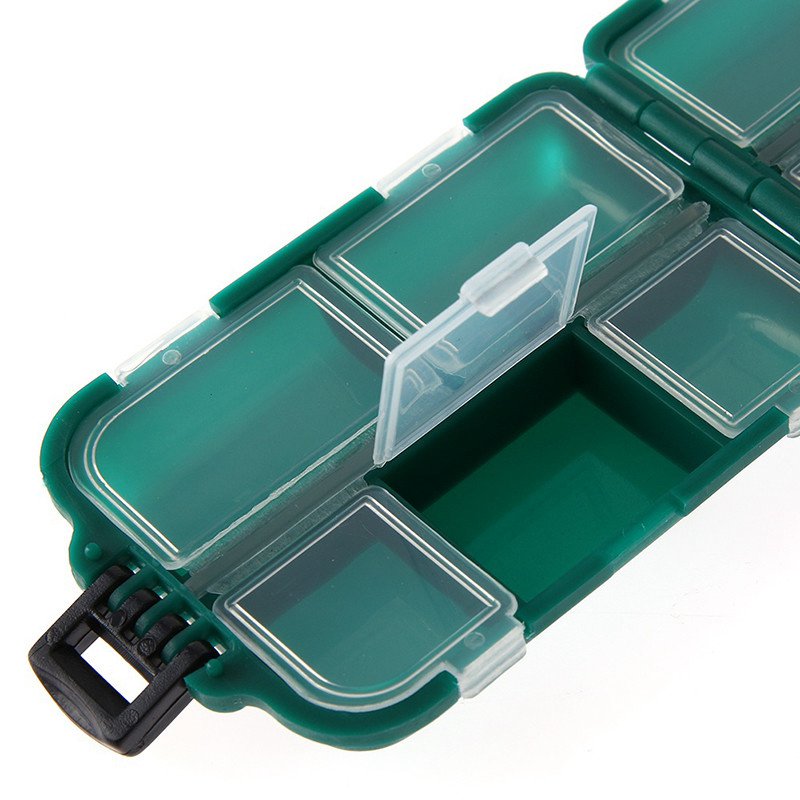 10 Compartment Mini Storage Case Flying Fishing Tackle Box Fishing Spoon Hook Bait Storage Box Fishing Accessories - Image 5