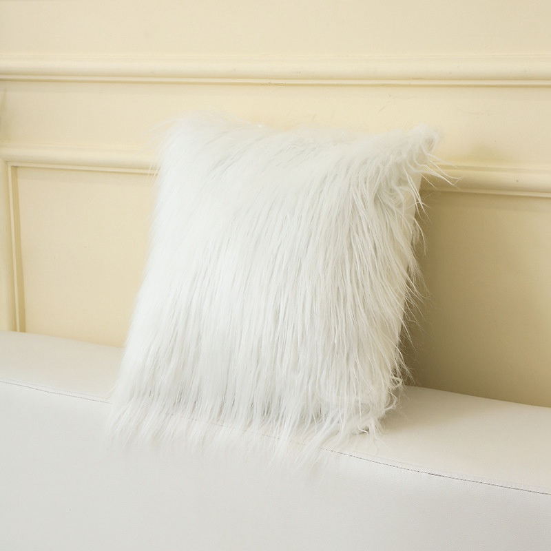 Soft Fur Plush Cushion Cover Home Decor Pillow Covers Living Room Bedroom Sofa Decorative pillowcase 43x43cm shaggy fluffy cover
