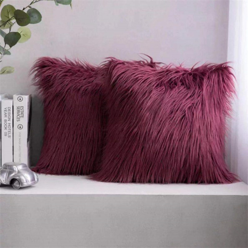 Soft Fur Plush Cushion Cover Home Decor Pillow Covers Living Room Bedroom Sofa Decorative pillowcase 43x43cm shaggy fluffy cover - Image 4