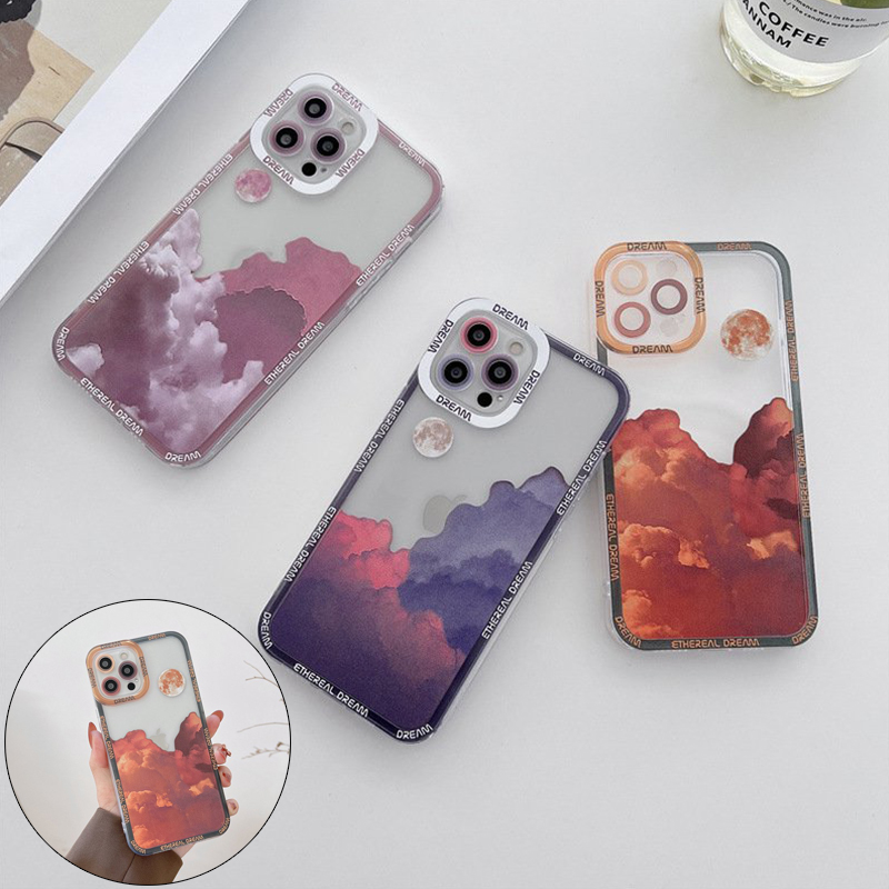 Retro Moon night Late cloud Phone Case For iPhone 13 Pro 11 12Pro Max XR XS Max 7 8 Plus X Lens Protection Shockproof Soft Cover - Image 7