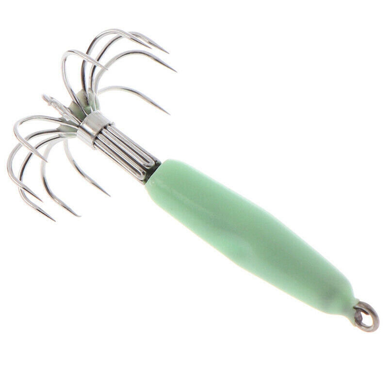 Luminous Fishing Lures Baits Squid Jigs Hook Light Green Fishing Lure Hook - Image 5