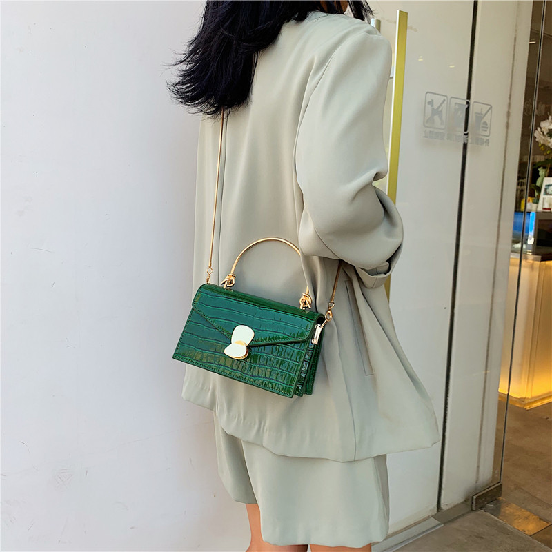 Stone pattern PU Leather Crossbody Bags For Women 2024 Mini Shoulder Messenger Bag With Metal Handle Lady Travel Totes - 图片 19