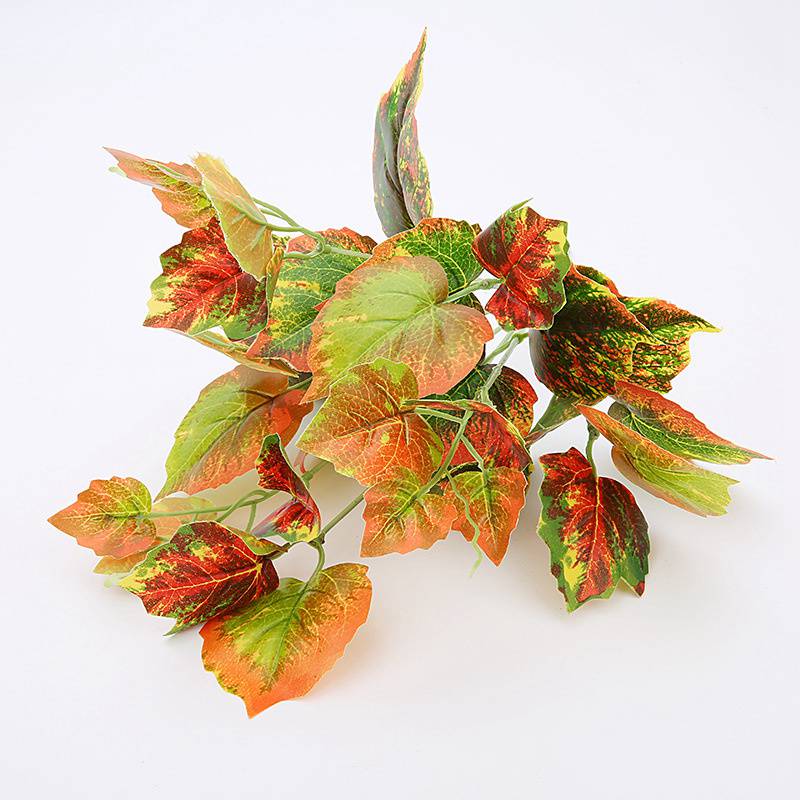 Artificial Plants Green Apple Eyebrow Leaves Flower Arrangement Accessories Simulation Plant Leaf Garden Hotel Decoration Floral - Image 15