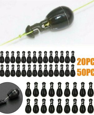20/50x Quick Change Beads Kits Carp Fishing Shock Bead Method Feeder Bead Black