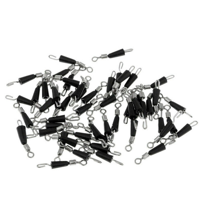 50 x Quick Change Hook Length Link Swivels Connectors Float Feeder Fishing - Image 5