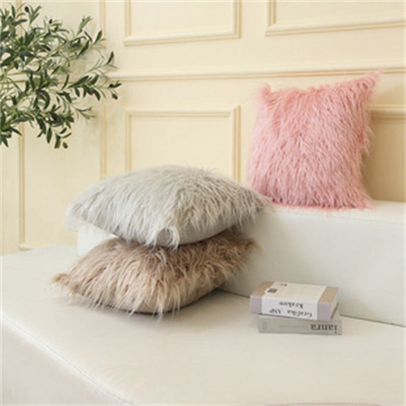 Soft Fur Plush Cushion Cover Home Decor Pillow Covers Living Room Bedroom Sofa Decorative pillowcase 43x43cm shaggy fluffy cover - Image 12