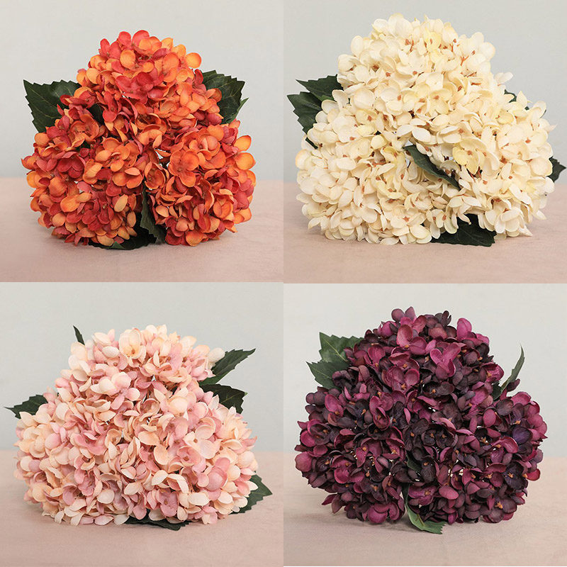 ARTIFICIAL FLOWERS FAUX SILK HYDRANGEA FAKE FLORAL PLANT WEDDING PARTY DECOR - Image 33
