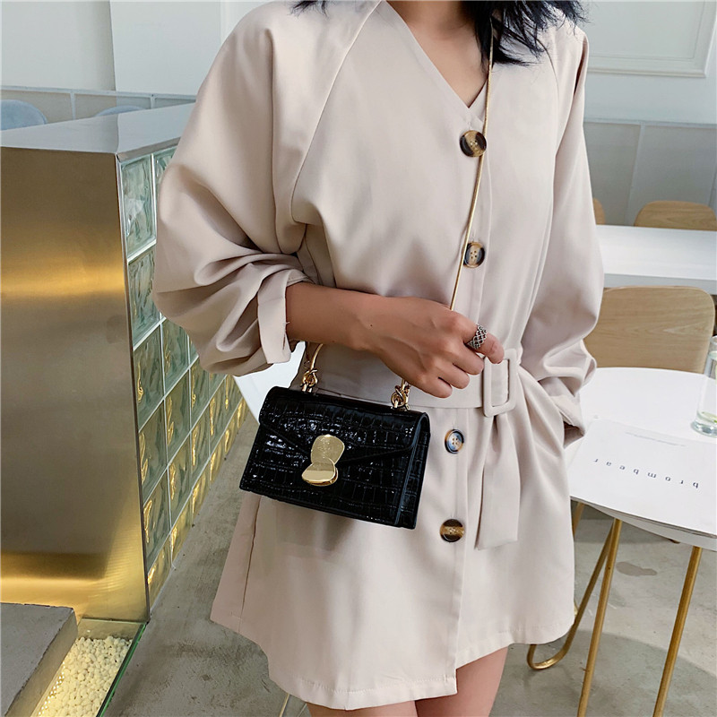 Stone pattern PU Leather Crossbody Bags For Women 2024 Mini Shoulder Messenger Bag With Metal Handle Lady Travel Totes - 图片 20