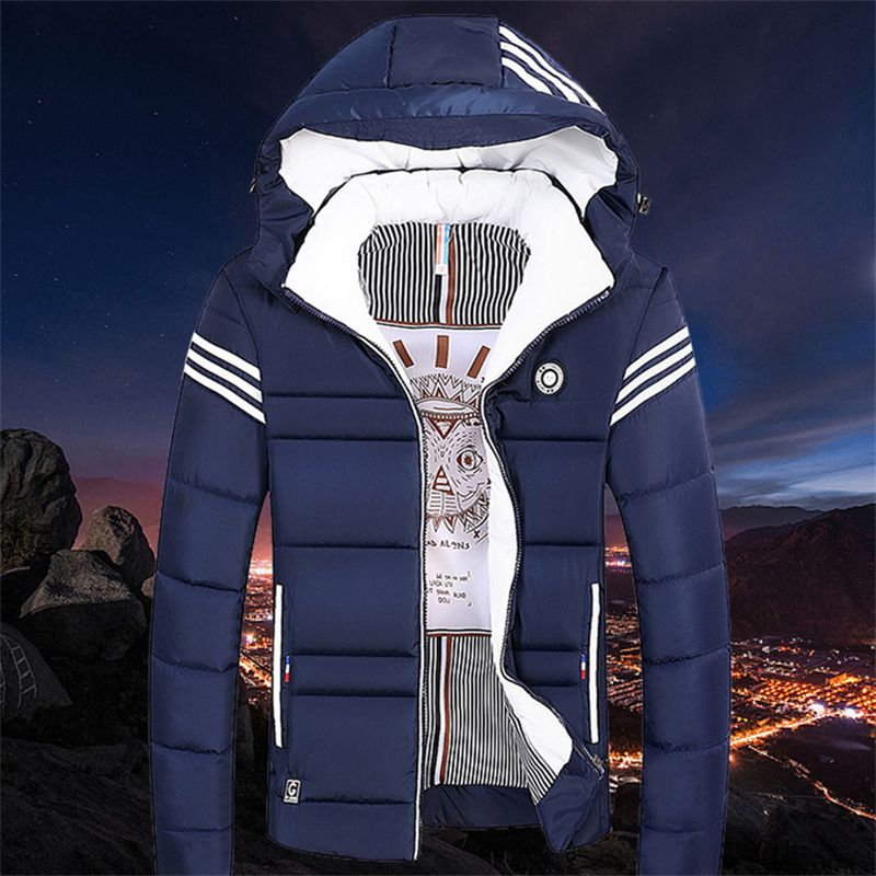 Factory Direct Supply Cross-Border Men's Clothing Winter Men's Cotton-Quilted Coat Thickened Short Cotton Coat Male Youth Thermal Cotton Coat Jacket Male - Image 6