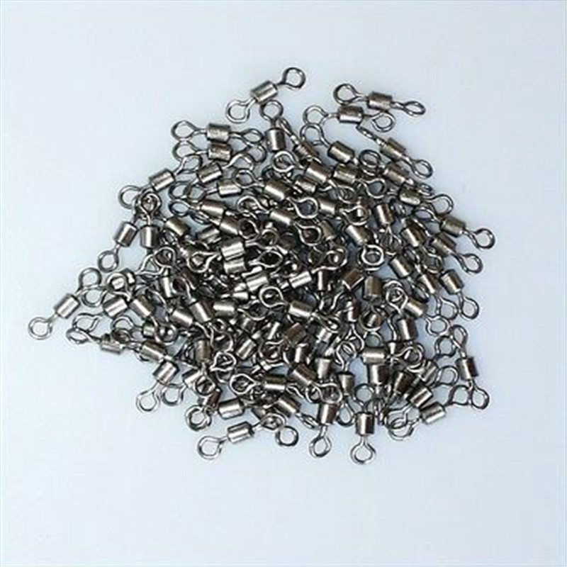 100x Fishing Barrel Swivels Connector Snap Feeder Coarse Tackle Sea Fish Link - Image 5